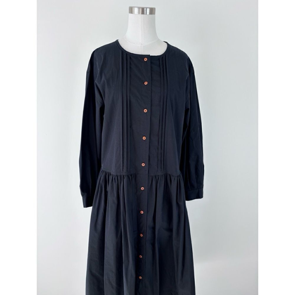 Vintage The J. Peterman Company Cotton Black Amish Dress Nwt — image 2 of 8